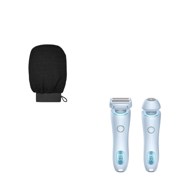 2 In 1 Hair Removal Epilator USB Rechargeable Trimmer Women Body Razor Face Leg