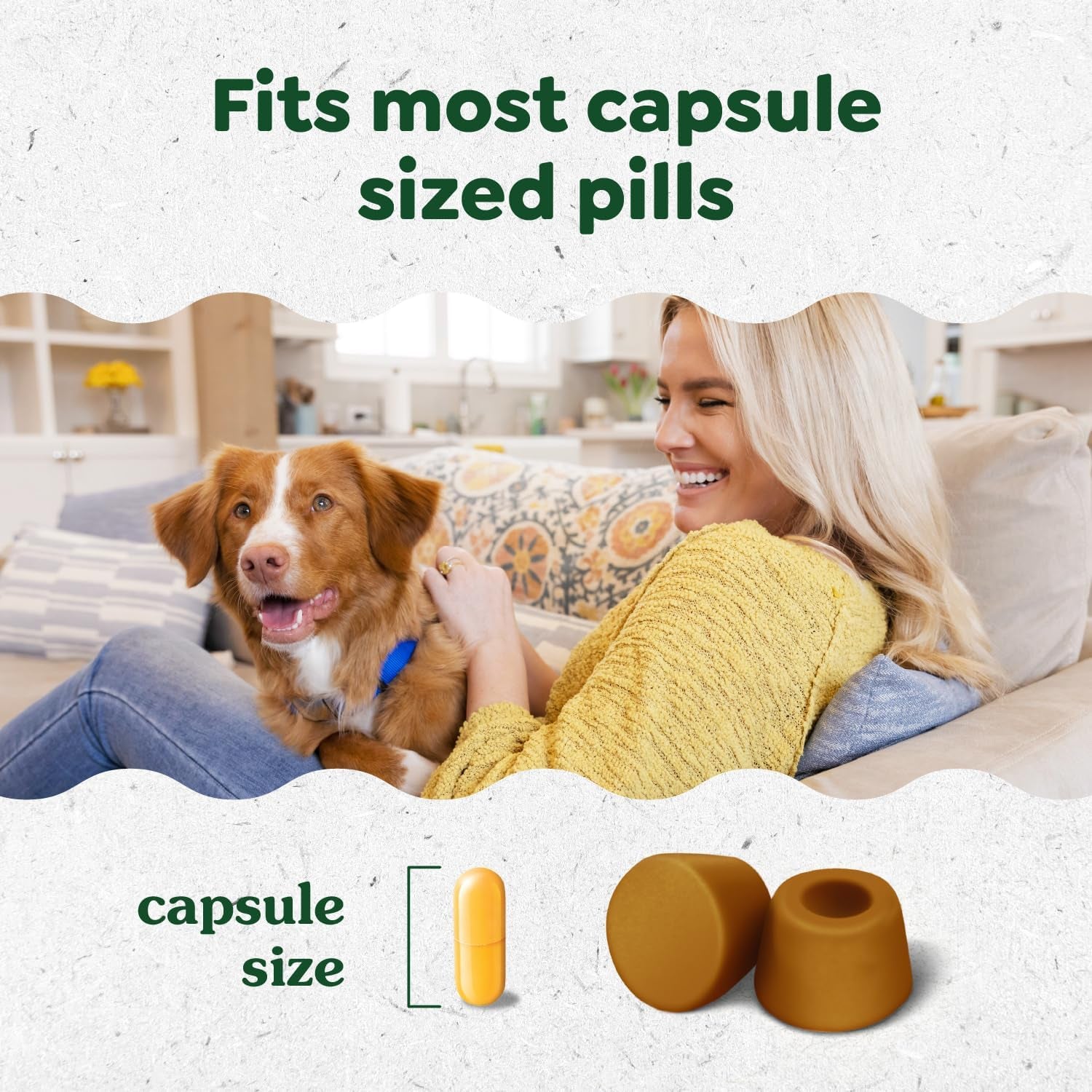 Pill Pockets for Dogs Large Size, Soft Dog Treats, with Real Peanut Butter, 15.8 Oz. Pouch (60 Treats)