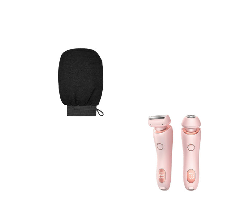 2 In 1 Hair Removal Epilator USB Rechargeable Trimmer Women Body Razor Face Leg