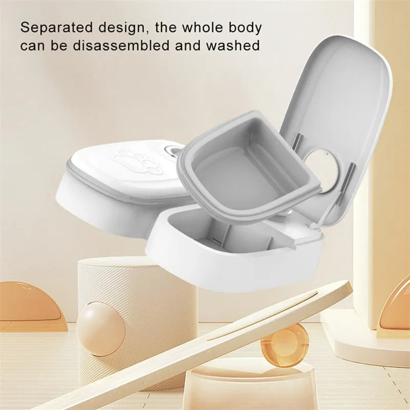 Automatic Pet Feeder Smart Food Dispenser For Cats Dogs Timer Stainless Steel Bowl Auto Dog Cat Pet Feeding Pets Supplies