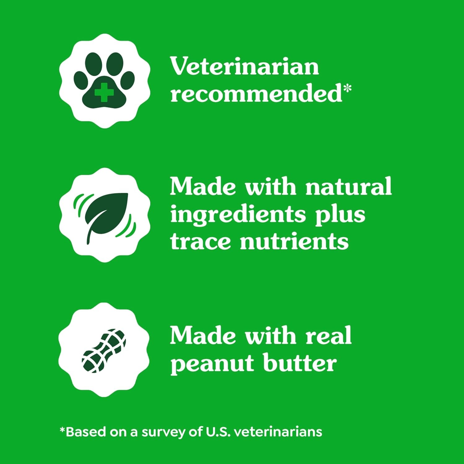 Pill Pockets for Dogs Large Size, Soft Dog Treats, with Real Peanut Butter, 15.8 Oz. Pouch (60 Treats)