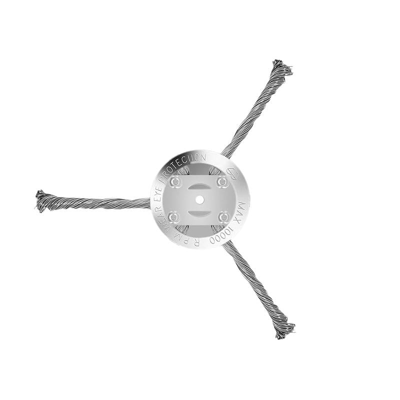 6 Inch Steel Wire Weed Brush Cutter Trimmer Head, Electric String Trimmer Replacement Head, for Electric Battery Powered Cordless String Trimmer, Weed Eater, Grass Trimmer Accessories