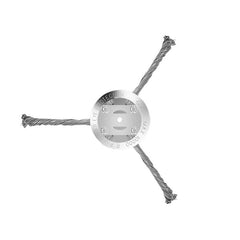 6 Inch Steel Wire Weed Brush Cutter Trimmer Head, Electric String Trimmer Replacement Head, for Electric Battery Powered Cordless String Trimmer, Weed Eater, Grass Trimmer Accessories
